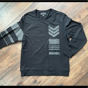 Black. Long sleeve “military” styled sweater. INC Brand. Mens large.